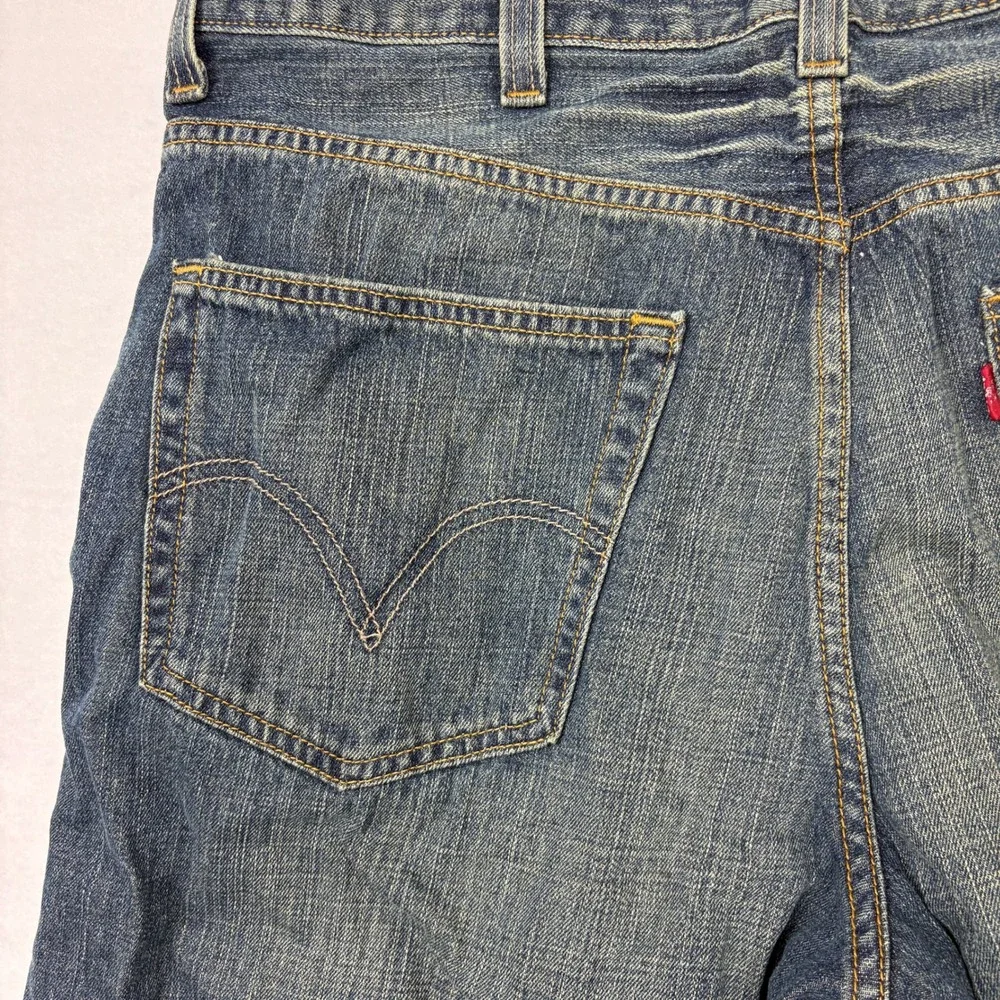 Levis 550 Relaxed Fit Jeans Mens 38x32 Dark Wash Blue Denim 100% Cotton N4